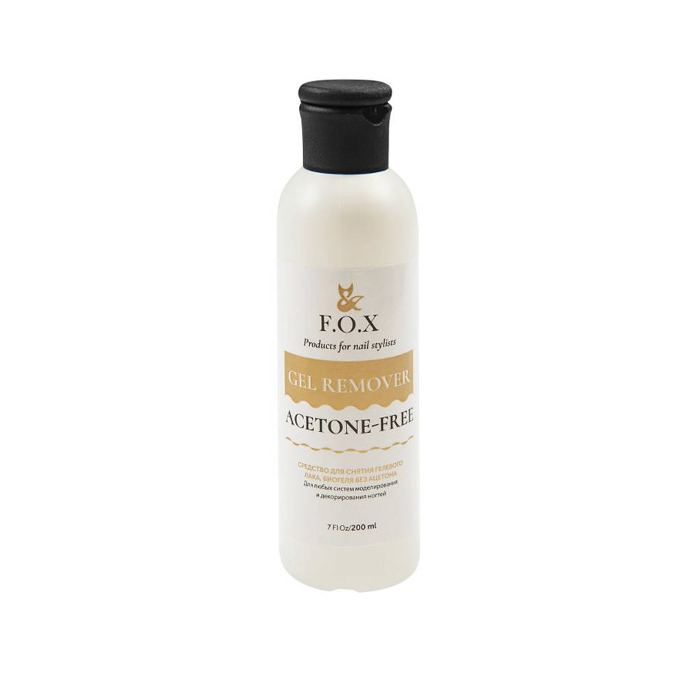 

F.O.X. Ср-во для снятия гель-лака без ацетона F.O.X Gel Remover Acetone-Free, 200 мл