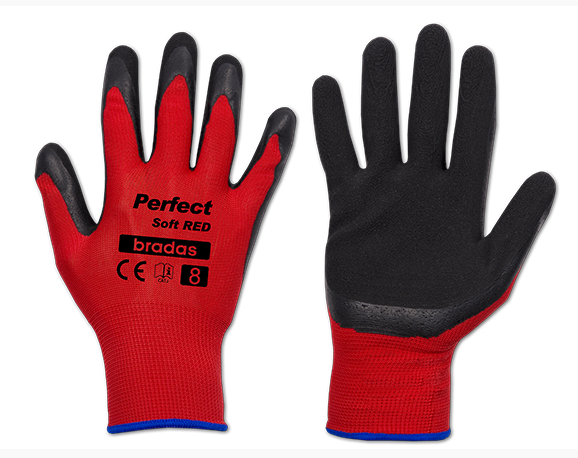 

Перчатки защитные PERFECT SOFT RED латекс, размер 9, Красный
