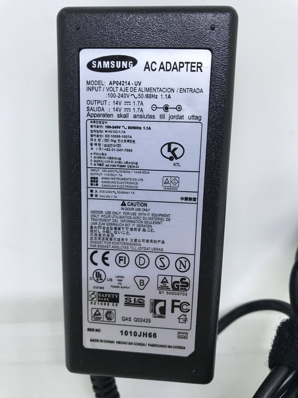 

Блок питания Адаптер для монитора Samsung 14V 1.7A 24W 6.5*4.4 мм