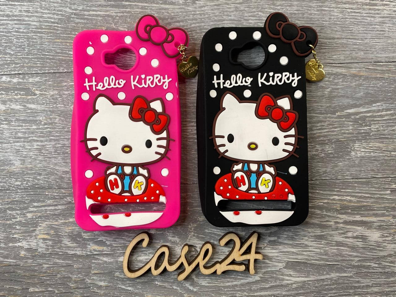 

Резиновый 3D чехол для Huawei Y3 II (Y3 2) Hello Kitty (2 цвета), Черный