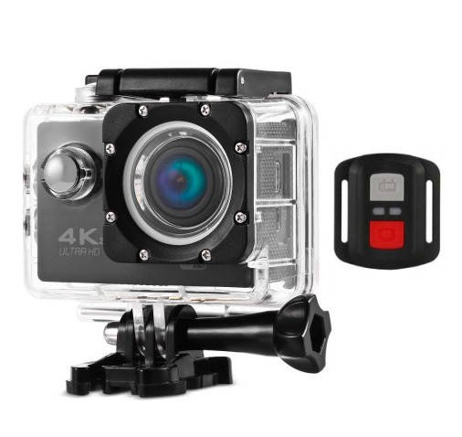

Экшн камера 4K WiFi 2.4G Ultra HD Waterproof with Remote Control (BLACK), Черный