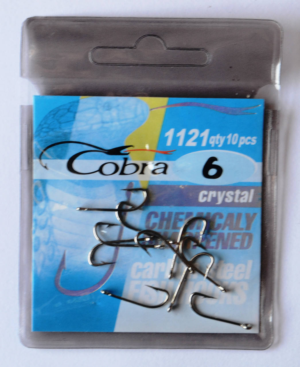 

Cobra crystal, крючки для рыбалки , №6, 10шт