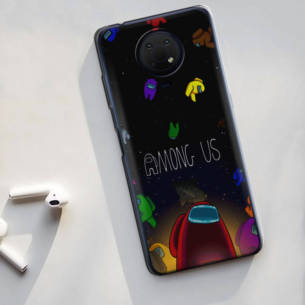 

Чехол для Nokia G10 с принтом Among Us, Прозрачный