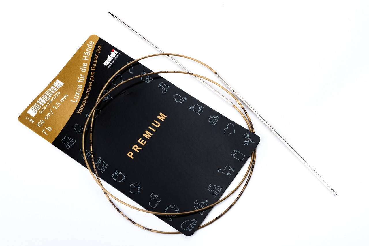 

Addi 105-7/100-2.50 Спицы круговые супергладкие, 100 см, 2.50 мм