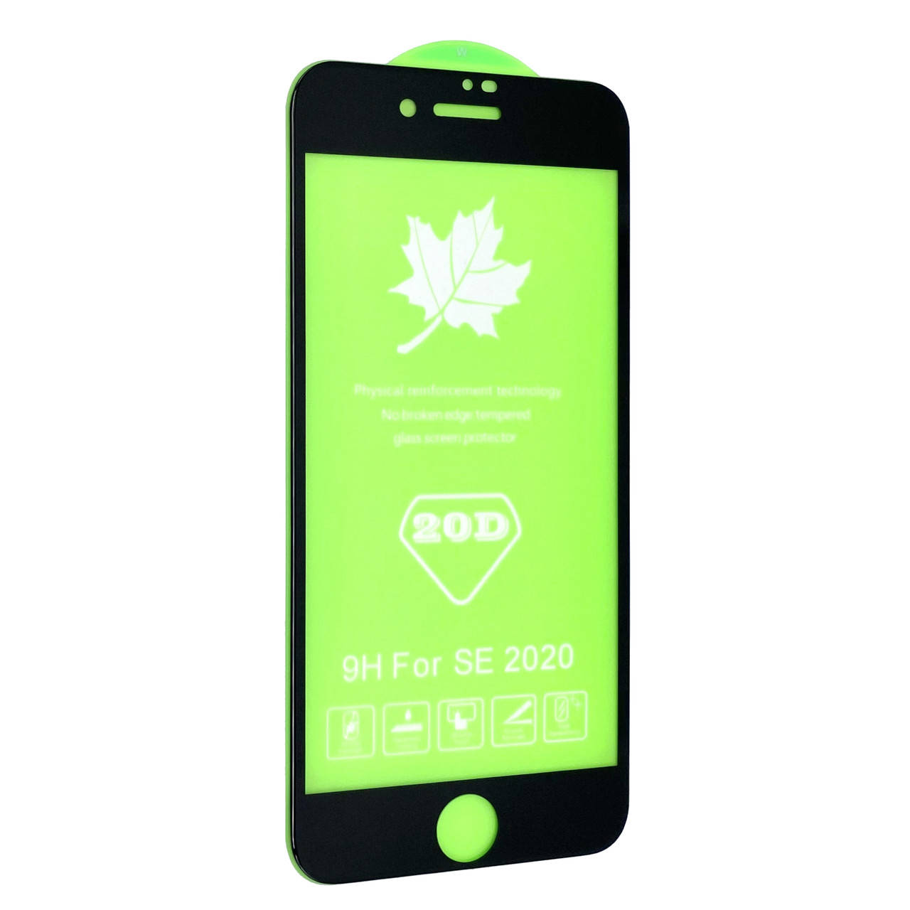

Защитное стекло DK Full Glue 20D для Apple iPhone SE 2020 (black), Черный