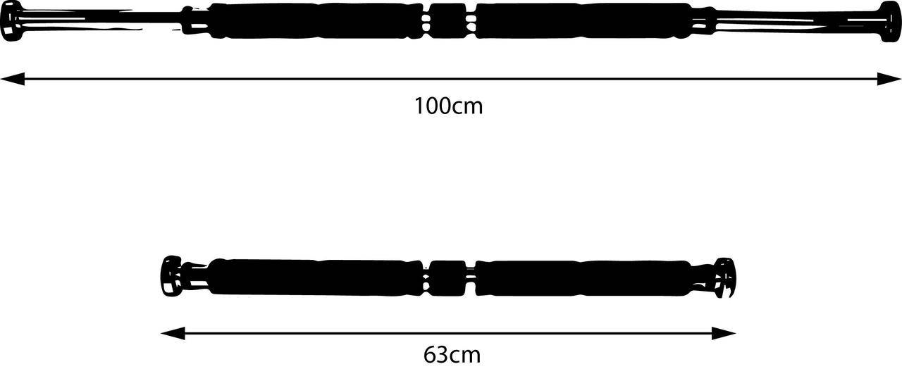 

Турник раздвижной распорный в дверную раму или между стенами SportVida 63-100 см до 100 кг, Разные цвета