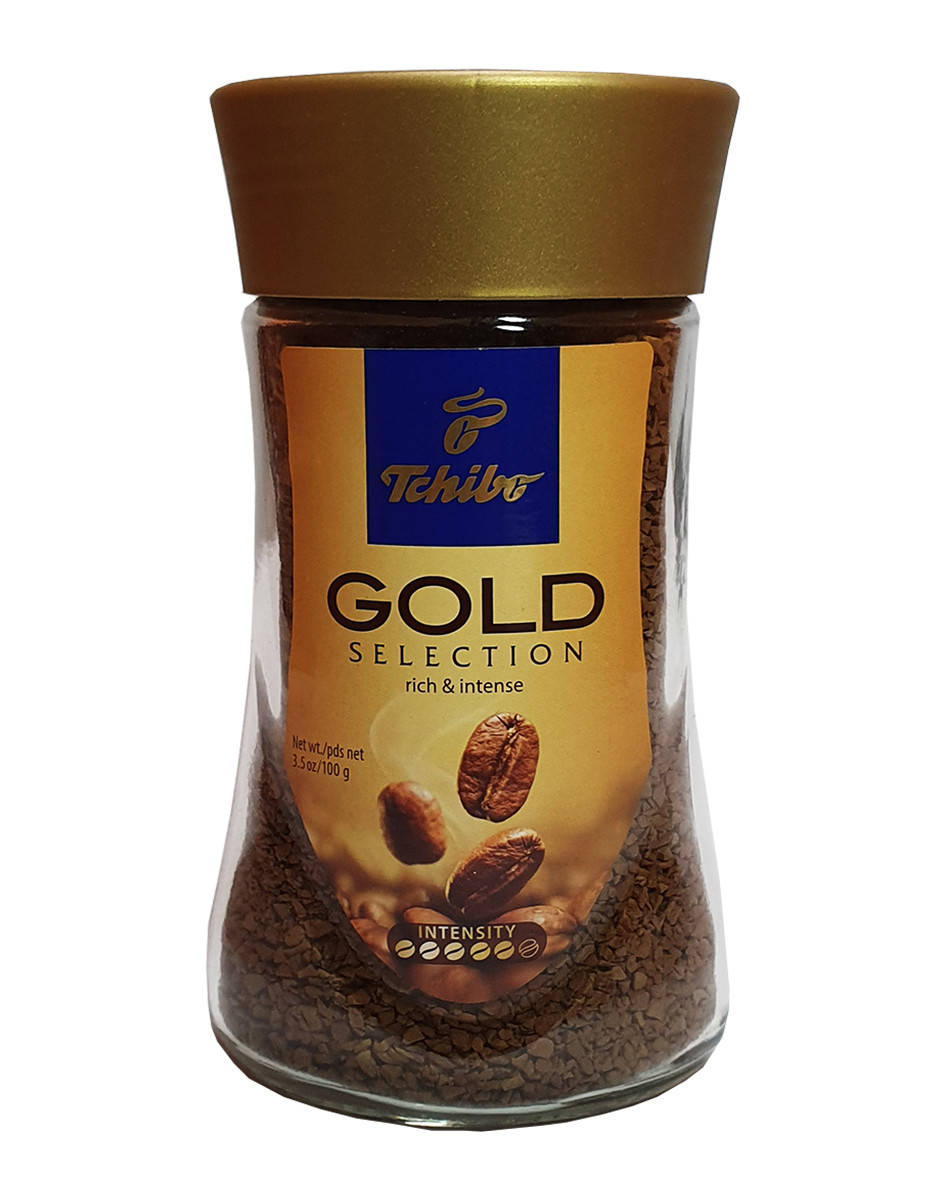

Кава розчинна Tchibo Gold Selection 100 г в скляній банці (358)