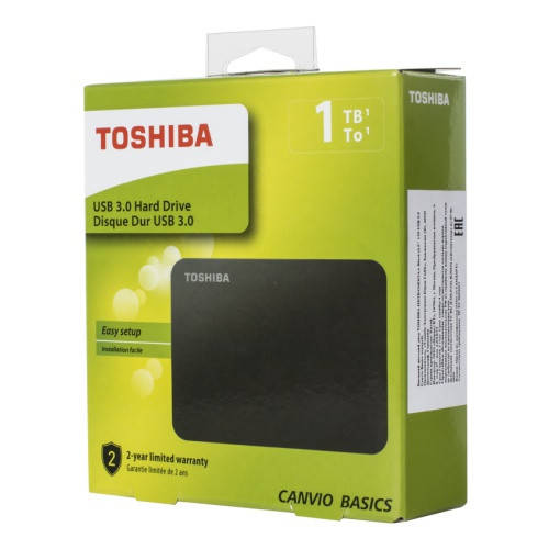 

Накопитель внешний HDD 2.5" USB 1.0TB Toshiba Canvio Basics Black (HDTB410EK3AA)