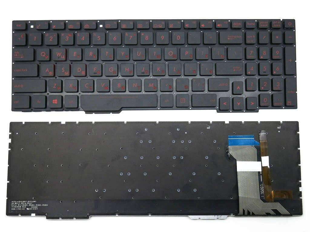 

Клавиатура для ASUS GL553, GL553V, GL553VW, ZX73, FX553VD, ZX553VD, ZX53V, FX53VD, FX753VD, FZ53V ( RU Black, Черный