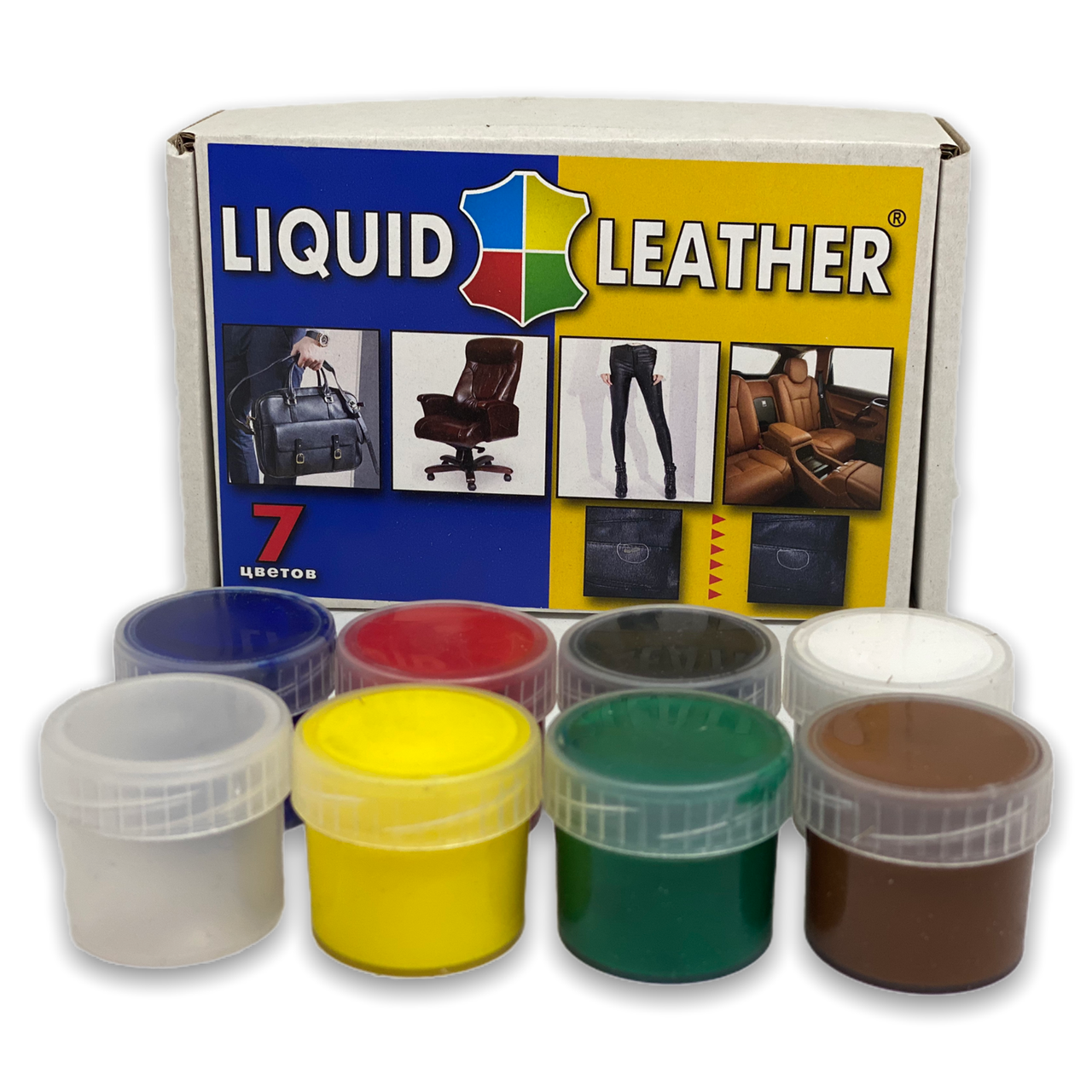 

Набор жидкой кожи LIQUID LEATHER, 7 цветов, 17 мл