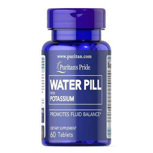 

Виводить зайву рідину з організму, Puritan's Pride Water Pill with Potassium 60 таб