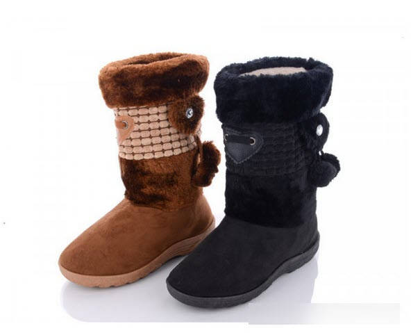 

Женские теплые зимние Угги сапожки, Коричневый