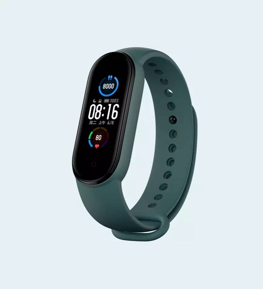 

Ремешок оригинальный mi band 5 mi band 6 металлическая застёжка teal original