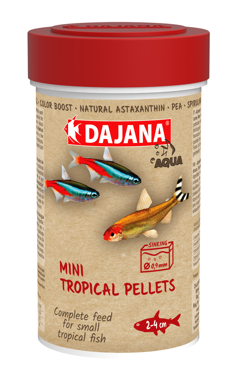 

Корм для мальков и мелких рыб Dajana MINI TROPICAL PELLETS 250 мл/130 г
