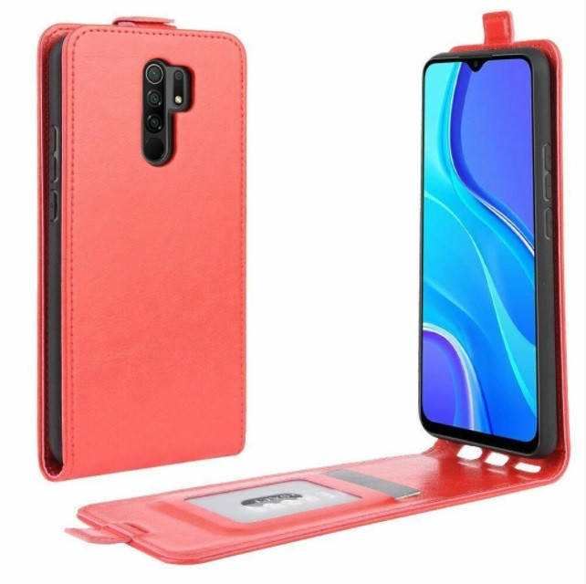 

Чехол книжка для Xiaomi Redmi 9 Флип (красный), Разные цвета