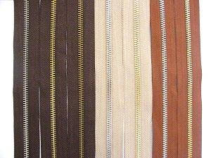 

Молния № 5 цвет коричневый /никель, металлическая метражная от 1 м